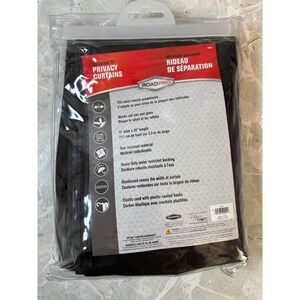 RoadPro RPCC Universal Fit Privacy Curtains Black Vehicle Windshield Sun Shade